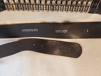 Antoniazzi Firenze Black made in Italy genuine Leather Belt  display picture 1