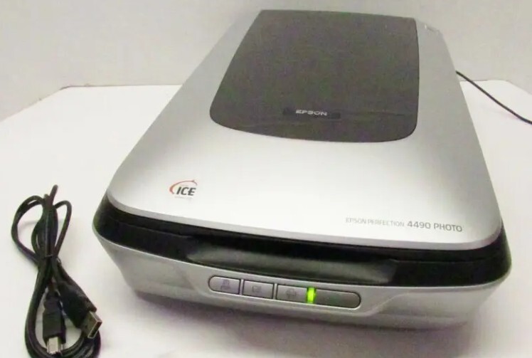 Gently Used Epson Perfection 4490 Photo Flatbed Scanner J192A Seiko ICE