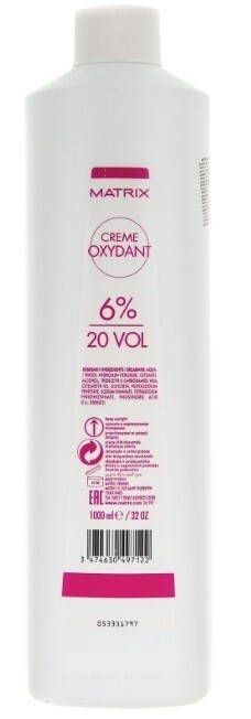 Matrix Socolor 20 Volume Cream Developer 32oz 