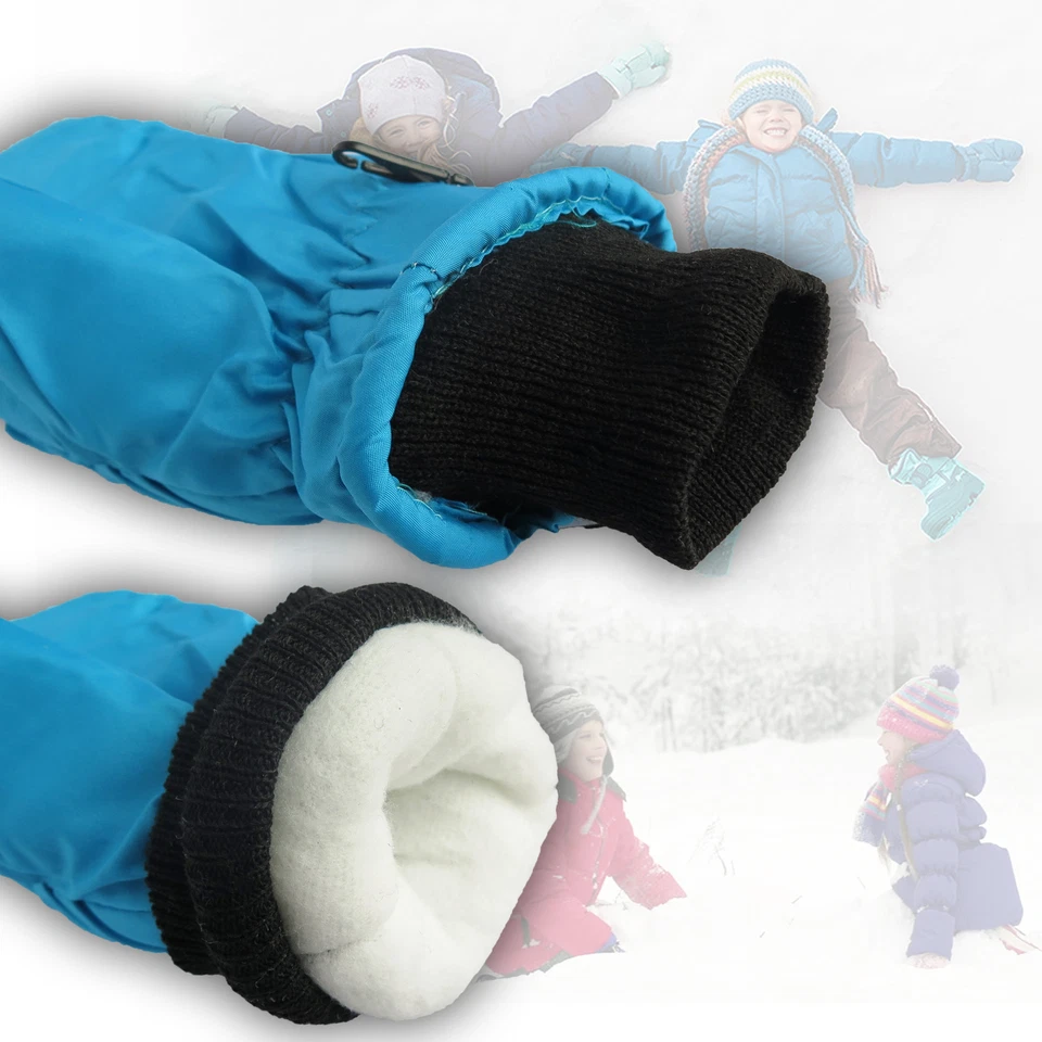 Heat Trends Niños Reflector de Seguridad Aislante Impermeable Invierno Nieve Esquí Mitones Foto 2 de 2