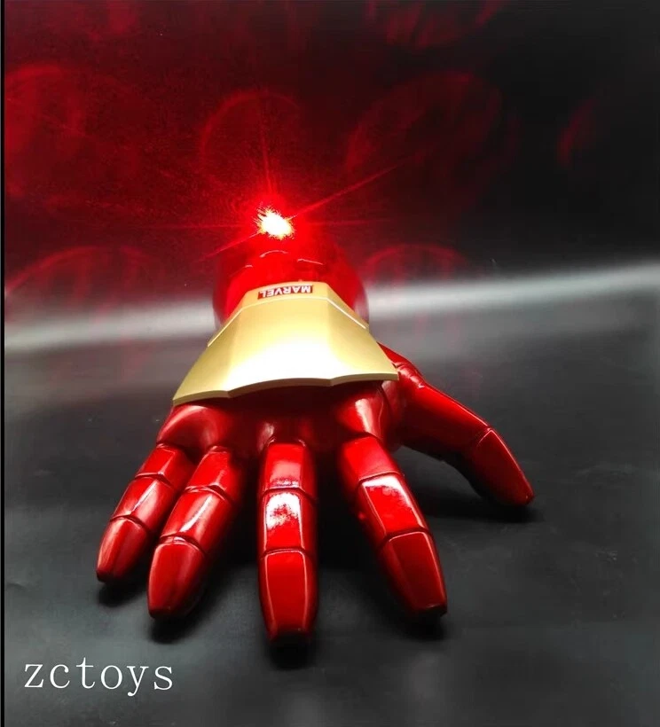 Iron Man JARVIS LED Voice Avengers Hand Arm Light Long Gloves Cosplay Prop 2PC - Image 3 of 4