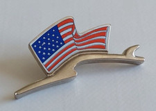 Porsche  Silhouette USA Fahne Pin (M165)