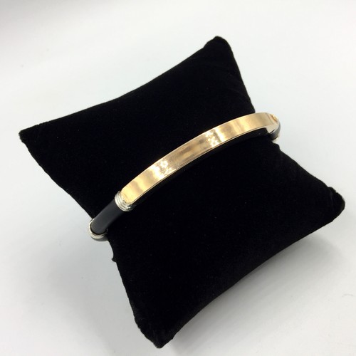 Vintage Design Rose Gold Rhodium 935 Argentium Silver Unisex Bracelet (7.5 Inch) - Picture 3 of 9