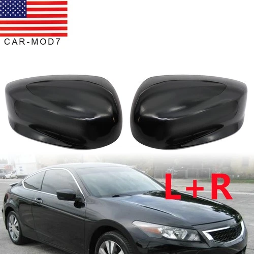 Gloss Black Fits Honda Accord 2008-13 Left Driver Side Rearview Mirror Cover Cap