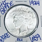 1924 SILVER PEACE DOLLAR AUTHENTIC HI GRADE U.S. MINT COIN FREE SHIPPING 6159