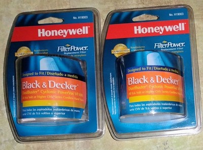 2 Honeywell Filter H19003 for Black & Decker Dustbuster Cyclonic PowerVac VF100 