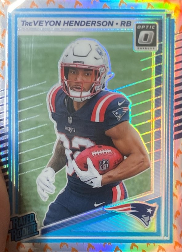 2025 Donruss Optic Rated Rookies#248 TreVeyon Henderson Fire Emoji