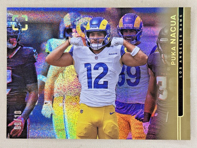 2025 Panini Photogenic Puka Nacua Gold 9/10 Los Angeles Rams #111