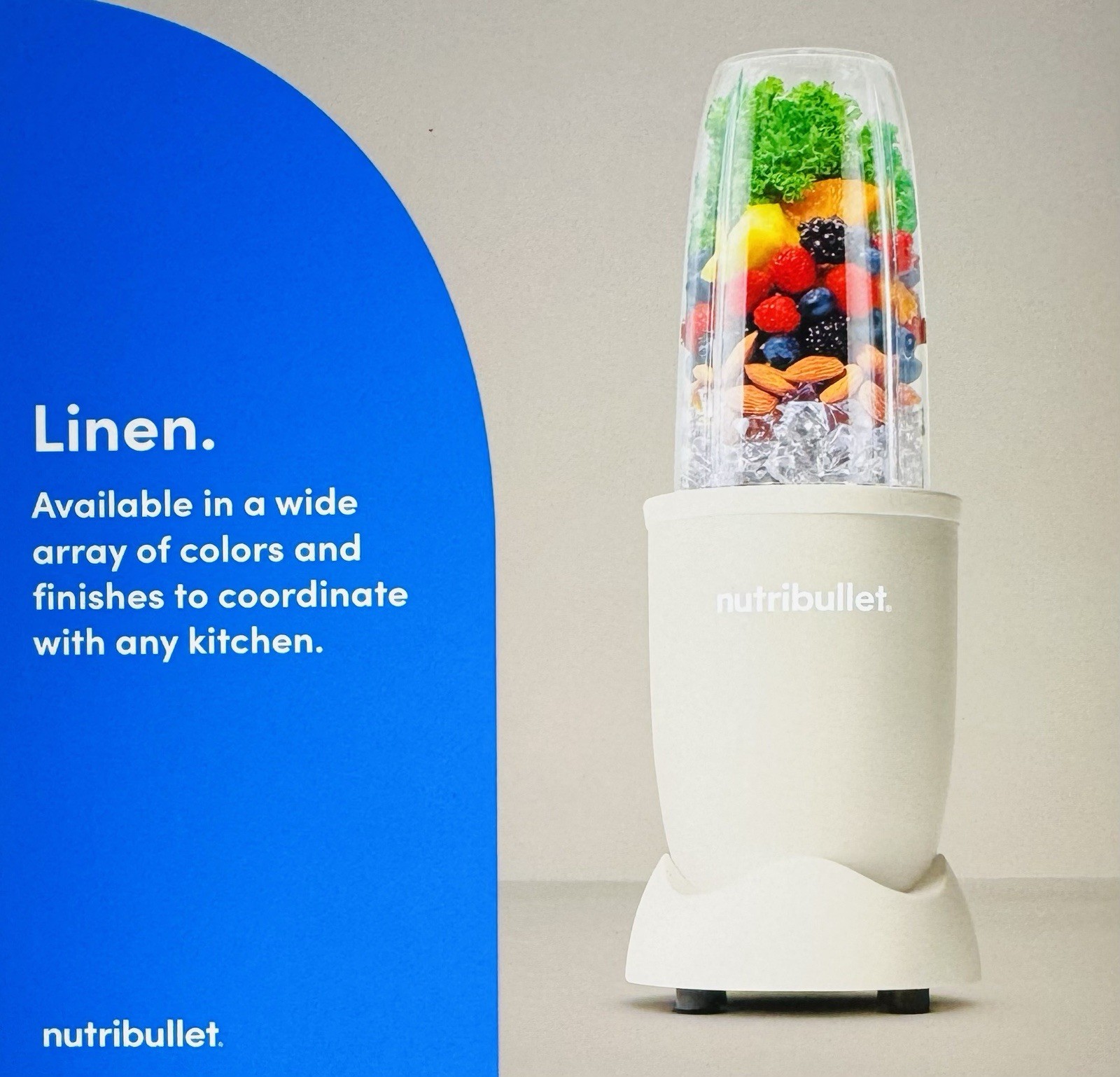 Nutribullet Pro 900-Watt, 32oz. Personal Blender, Linen- BRAND NEW SEALED