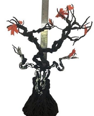 (1) Halloween Tree 13'In. Spooky Scary Tree Lighted Eyes And Spooky Sounds