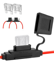 2 Pack Inline Maxi Fuse Holder - 8 AWG 12V Automotive Blade Fuse Holders with 2