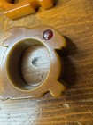 2 VINTAGE 1950S BAKELITE RABBIT BUNNY NAPKIN RINGS — photo 9