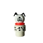 Vintage Fisher Price Little People Dalmatian Dog White Black Lucky Figure Toy!