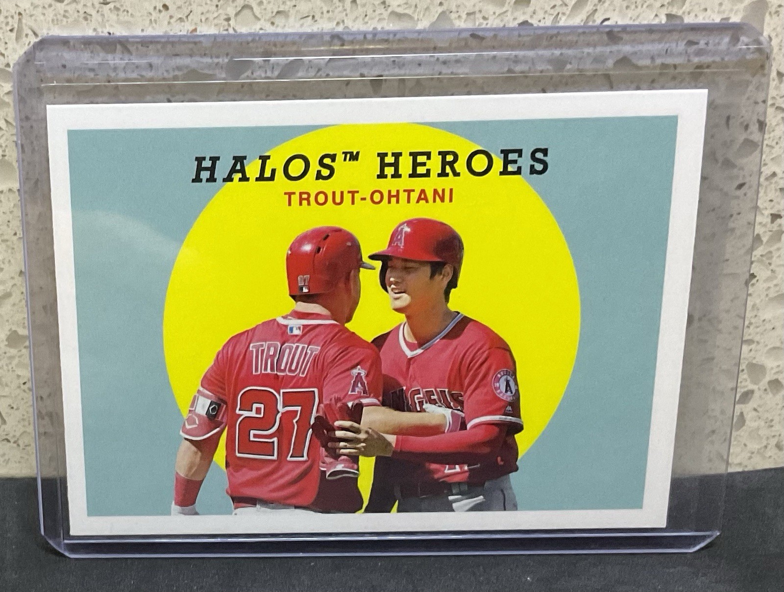 2018 Topps Archives - 1959 Combos Design Mike Trout, Shohei Ohtani #303 (RC)