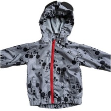Disney Junior Mickey Mouse Jacket Windbreaker With Mickey Ears Size 12 Months