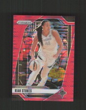 2024 Panini Prizm WNBA #122 Kiah Stokes Red Pulsar Prizms #/299