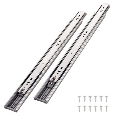 Soft Close Drawer Slidess, Side Mount Metal Ball Bearing Full 18 Inch 1 Pair