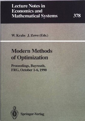 Modern methods of optimization : proceedings of the Summer School ''Modern Method