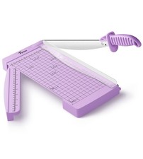 12" Guillotine Paper Cutter with Hidden Ruler, Compact Paper Trimmer
