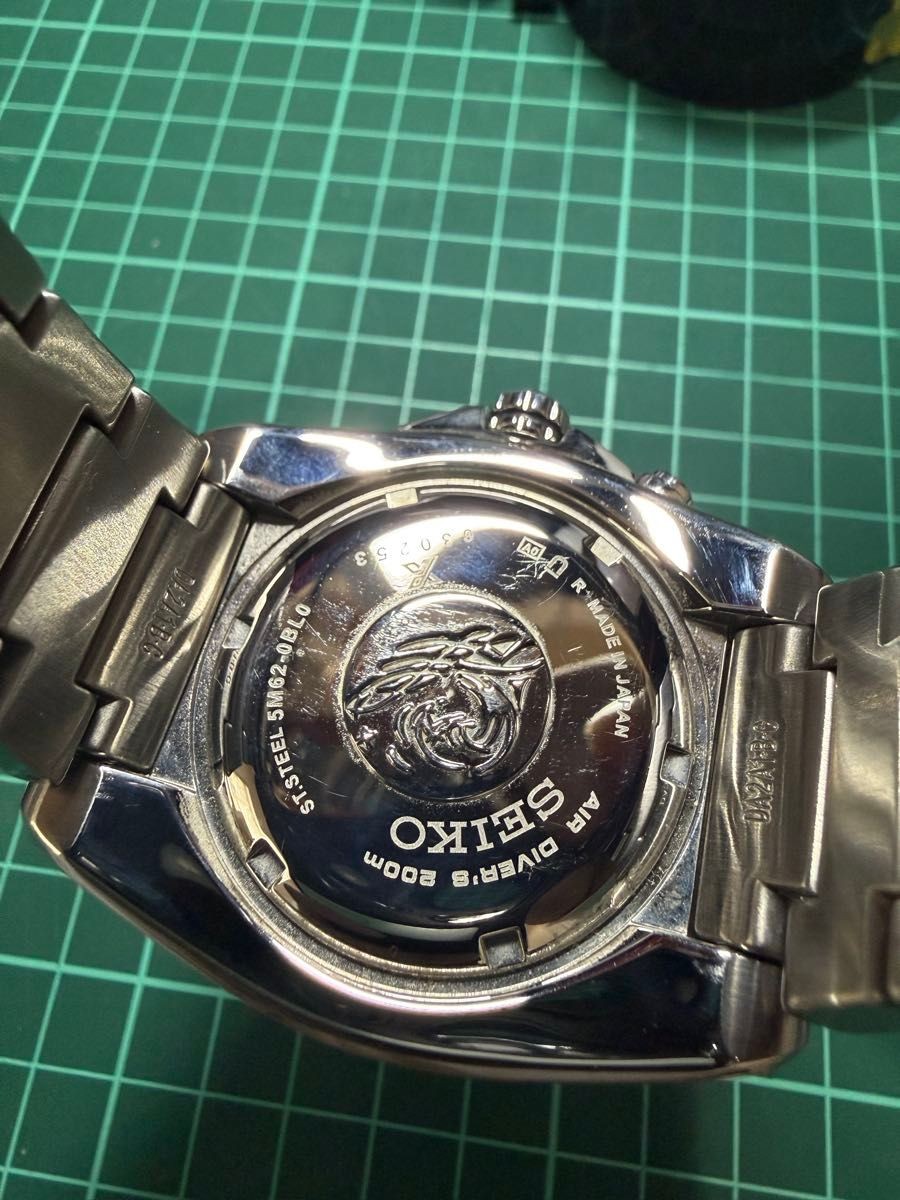 seiko prospex 5M62 0BL0 with logo image 2