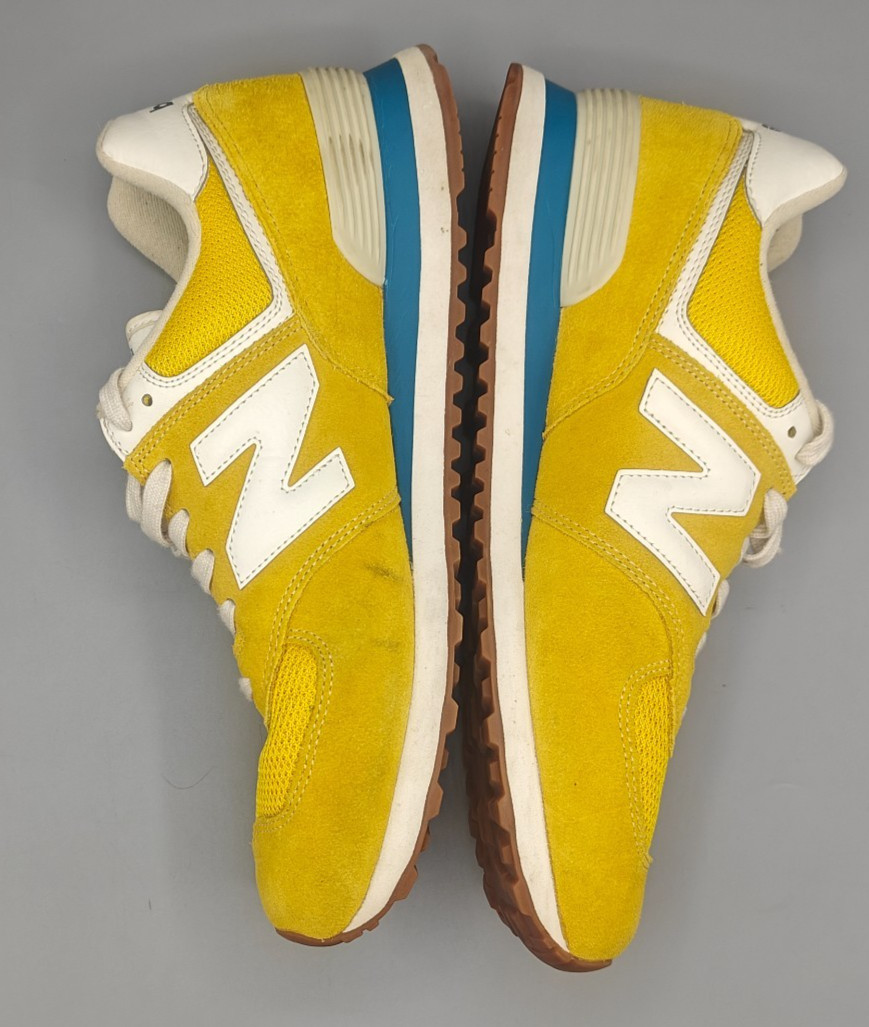 New Balance Mens 574 V2 ML574HB2 Yellow Casual Shoes Sneakers Size 12 D thumbnail 6