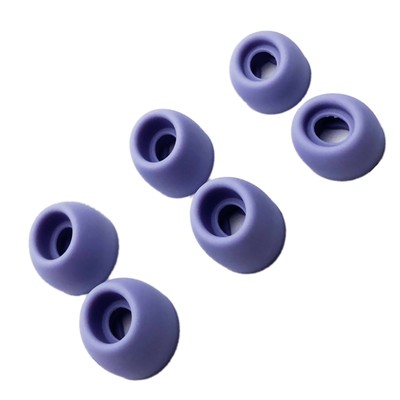 3Pairs Purple Silicone Headphones Buds Ear Tips Earhooks For Galaxy Buds Pro;
