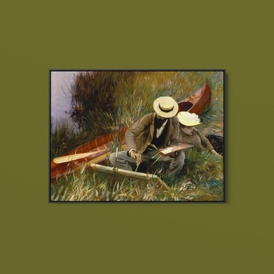 John Singer Sargent - An Out of Doors Study - Art Print on Paper or Canvas