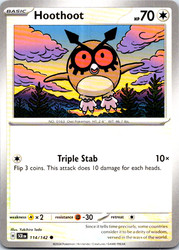 Hoothoot 114/142 Stellar Crown