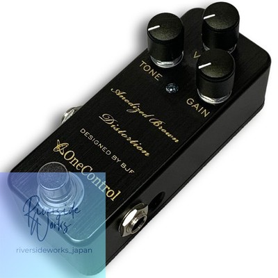 ONE CONTROL eloxiertes braunes Verzerrungs-Effektpedal für Gitarre gebraucht