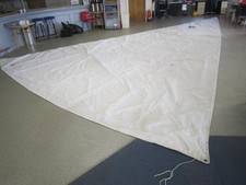 YACHT GENOA Ratsey & Lapthorn No 1 in dacron, grubby, hanks need replacing USED