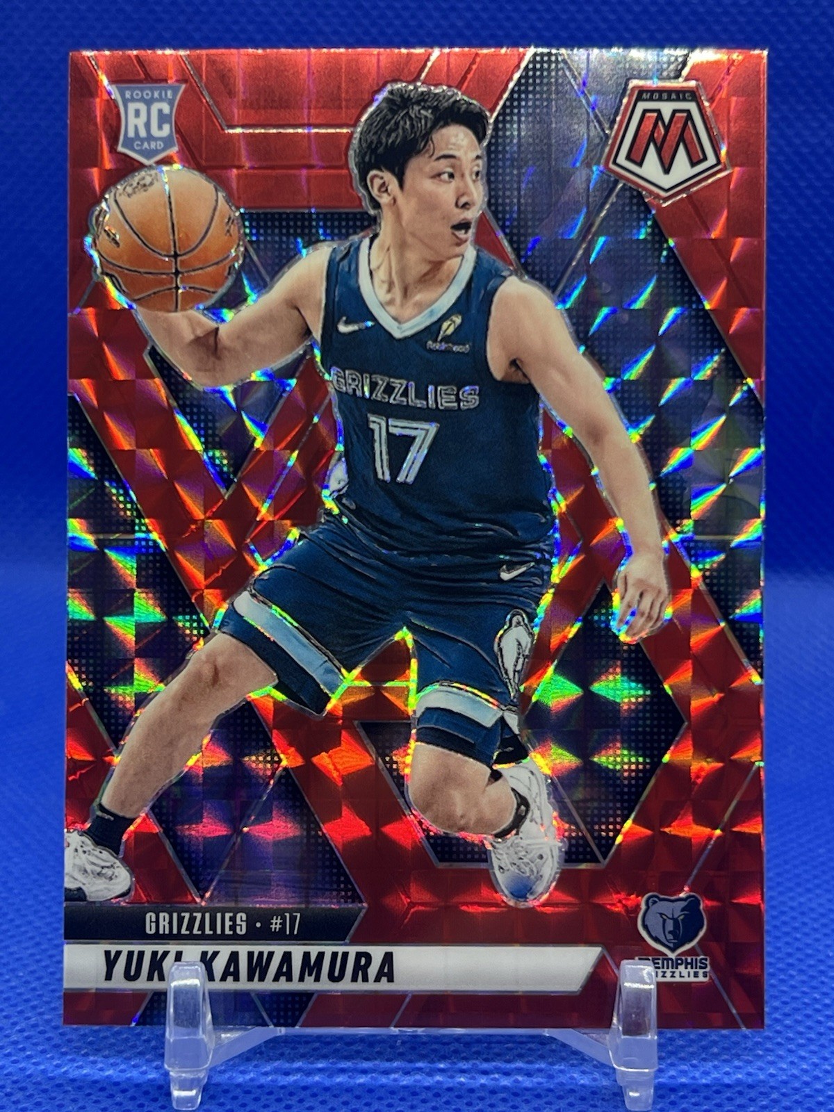 2024-25 Panini Mosaic Yuki Kawamura #209 Red Mosaic