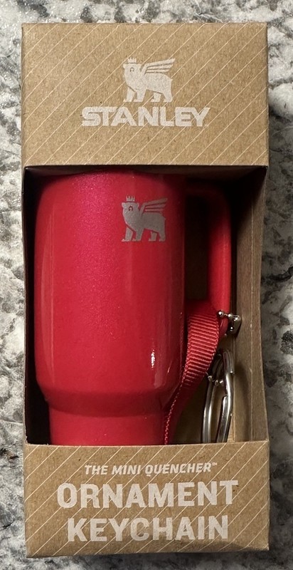 Stanley Mini Quencher Ornament Keychain Red Delicious Brand New In Box Stanley