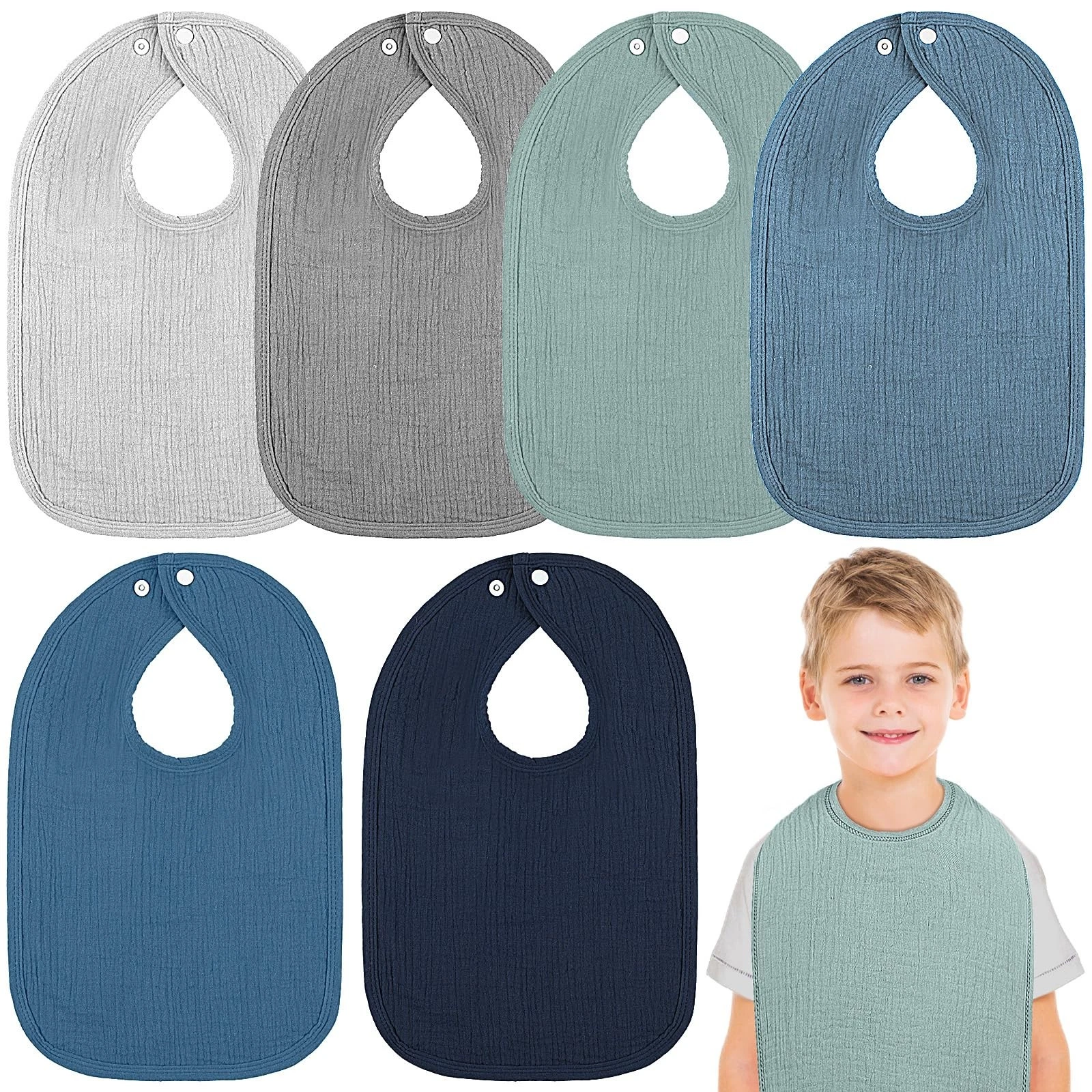 6 Pack Muslin Baby Bibs Baby Bandana Drool Bibs Cotton for Unisex Boys Girls ...
Opens in a new wind