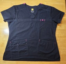 Wonderwink Wondeflex black/pink Scrubs, LARGE, 5 ship, Each add. item 1 ship