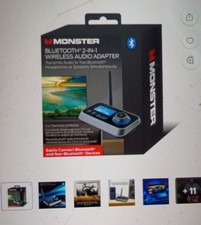Monster Bluetooth Transmitter  Receiver 2-in-1 Bluetooth Audio Adapter Wireless
