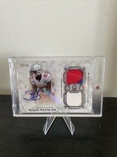 2013 Topps Museum #PBSS-RW Reggie Wayne Pro Bowl Swatches Dual Relic AUTO #/55