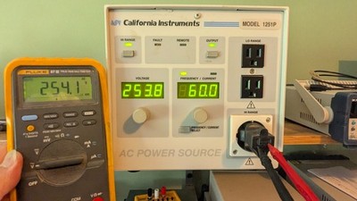 California Instruments 1251B AC Power Source for 120/240V 50/60/400Hz testing