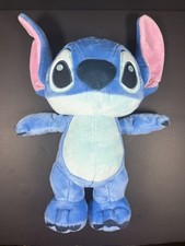 Disney Baby Stitch Plush Embroidered Stuffed Animal Crinkle Feet 16" Free Ship