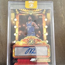 Topps Next Feature Signatures Autograph Jase Richardson Orlando Magic Rookie /10