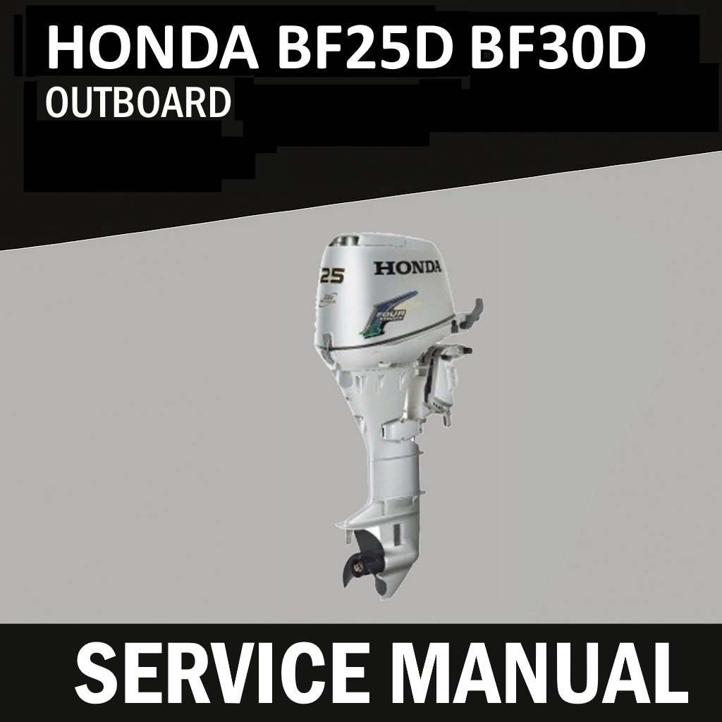 Honda BF25D BF30D Service Manual | 25HP 30HP Outboard Motor | USB