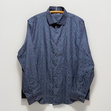 Tasso Elba Men s Button Down size Large Jacquard print NWT Quietly Luxury
