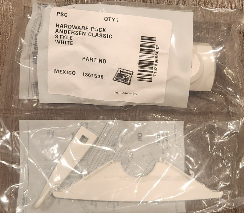 Andersen Classic Style Hardware Pack 1361536 White