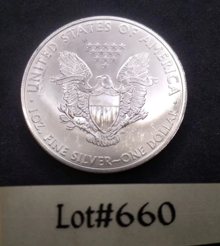 2012 - 1 oz American Silver Eagle .999 Fine Silver BU