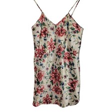 Vintage Private Luxuries Floral Slip Dress Satin Romantic Lingerie Summer Sz S