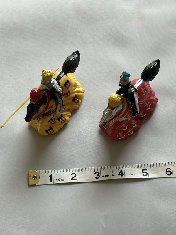 Britains jousting knights pull back move works on both 1 knight miss lance 1/32
