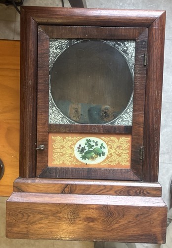 Cassa orologio vintage Ansonia Cottage con bellissima porta in vetro! Buone condizioni! - Foto 3 di 11