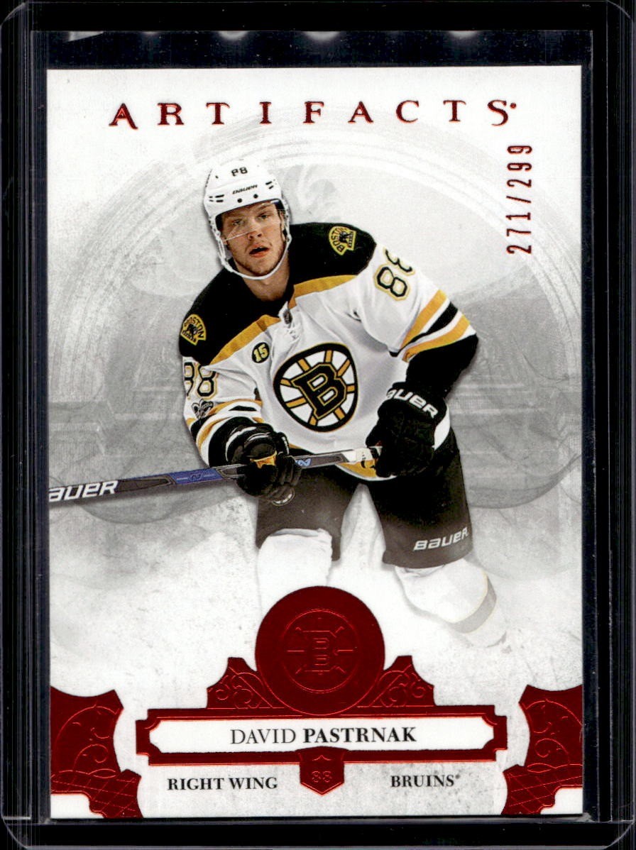 David Pastrnak 2017-18 Upper Deck Artifacts #78 Red /299