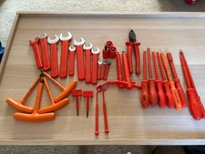 Large Bundle Of Electricians High Voltage Insulated Hand Tools