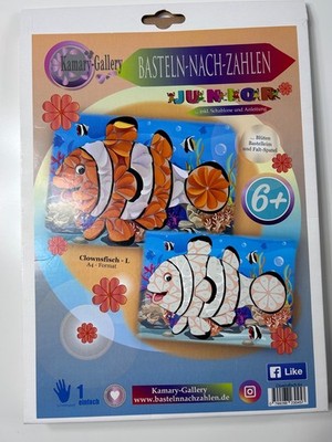 3 D Kamary Gallery Basteln nach Zahlen Clownfisch A4 Format Komplettset