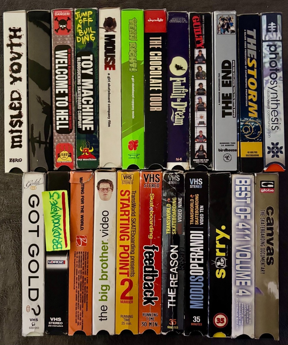スケボービデオまとめ売り！ Skateboard Video VHS Collection (Classics & Randoms - 23 Videos In